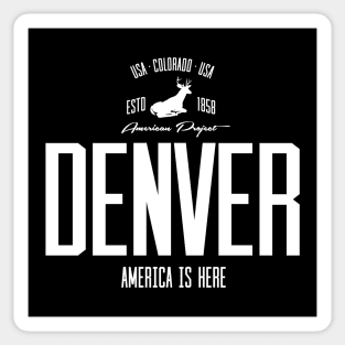 USA, America, Denver, Colorado Sticker